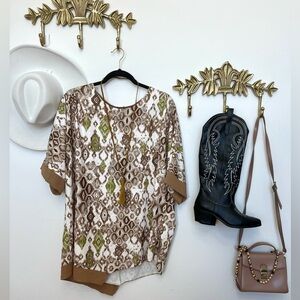 Summer Made in Italy Contemporary funky tunic 2X ptp 27” l 31”